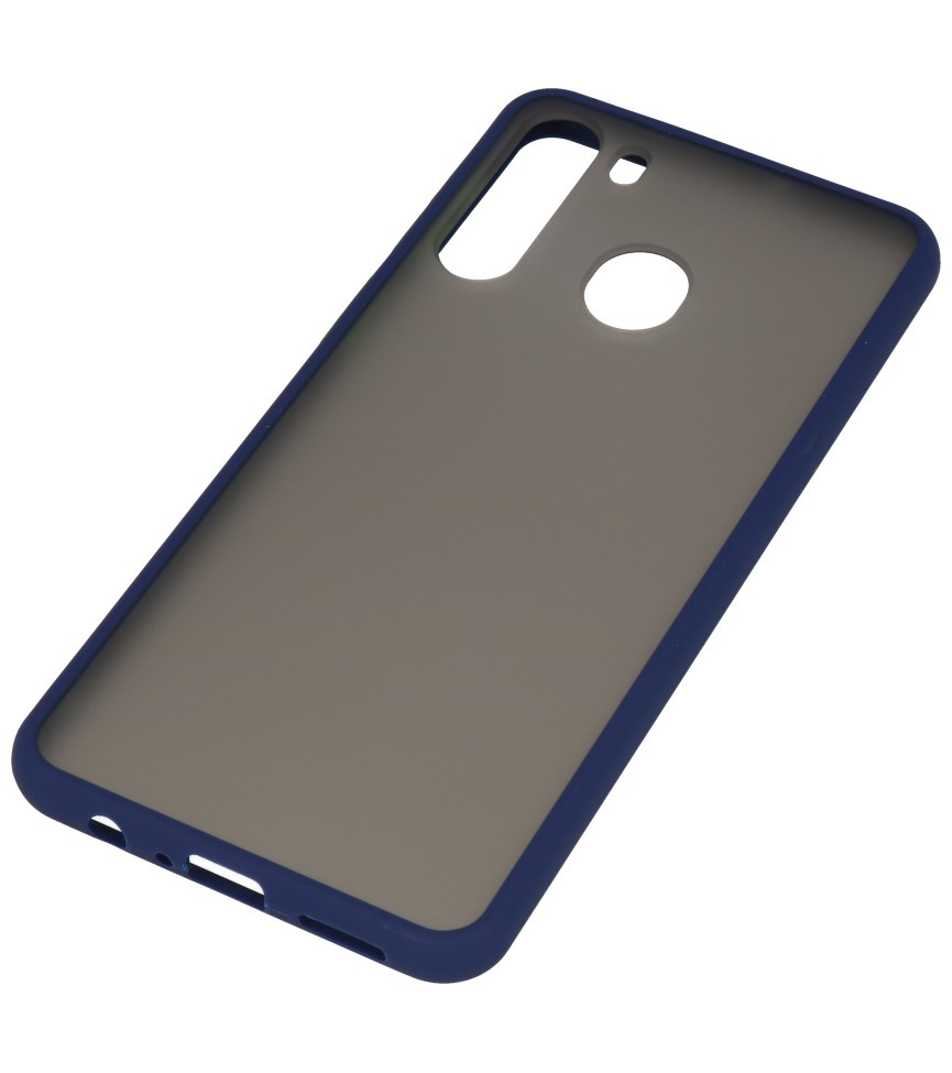 Kleurcombinatie Hard Case voor Samsung Galaxy A21 Blauw