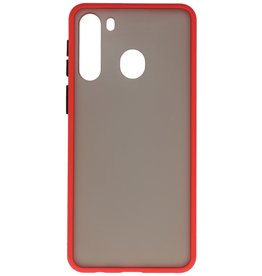 Kleurcombinatie Hard Case voor Samsung Galaxy A21 Rood