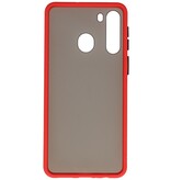 Combinazione di colori Custodia rigida per Samsung Galaxy A21 rosso
