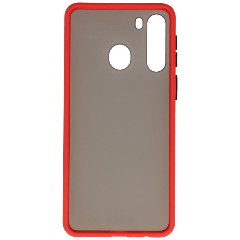 Color combination Hard Case for Samsung Galaxy A21 Red