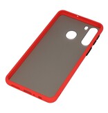 Color combination Hard Case for Samsung Galaxy A21 Red