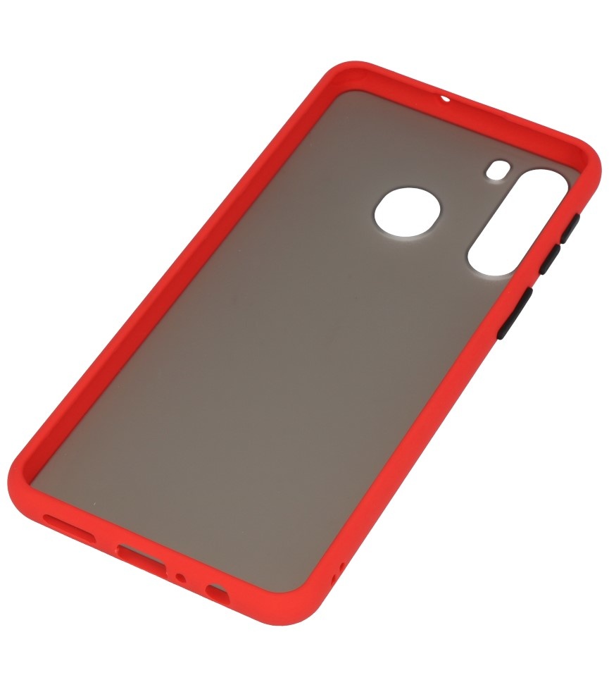 Color combination Hard Case for Samsung Galaxy A21 Red