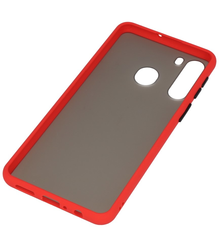 Farbkombination Hard Case für Samsung Galaxy A21 Red