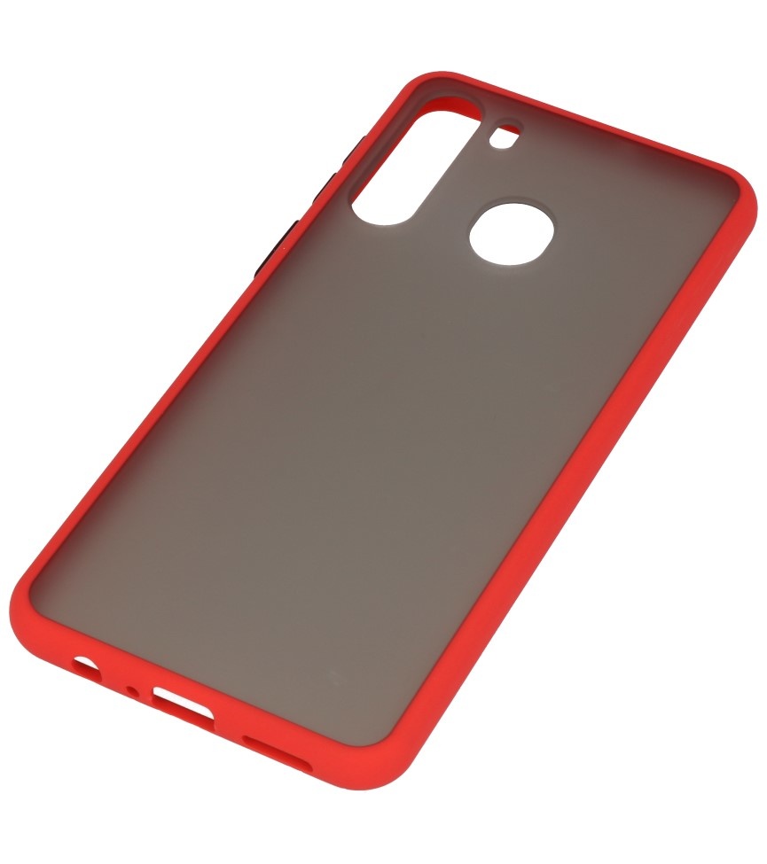 Kleurcombinatie Hard Case voor Samsung Galaxy A21 Rood