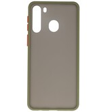 Color combination Hard Case for Samsung Galaxy A21 Green