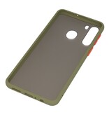 Color combination Hard Case for Samsung Galaxy A21 Green