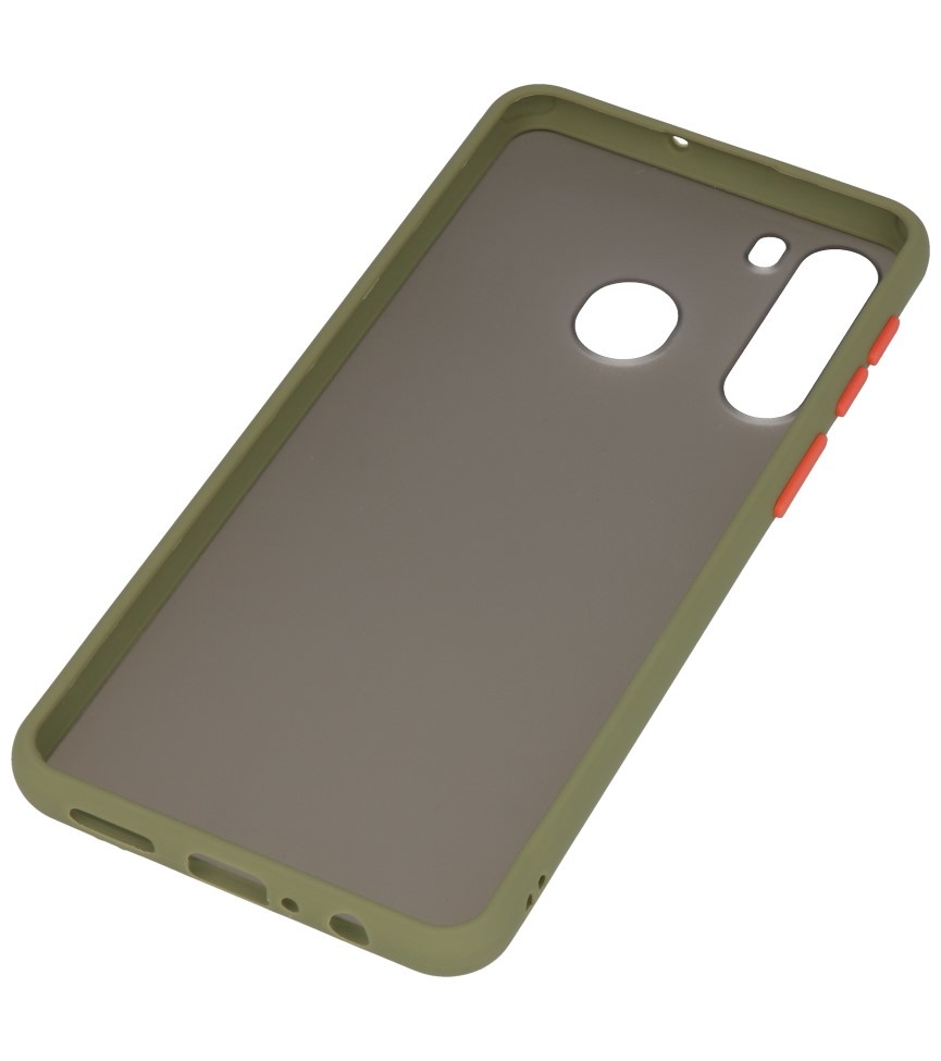 Farbkombination Hard Case für Samsung Galaxy A21 Grün