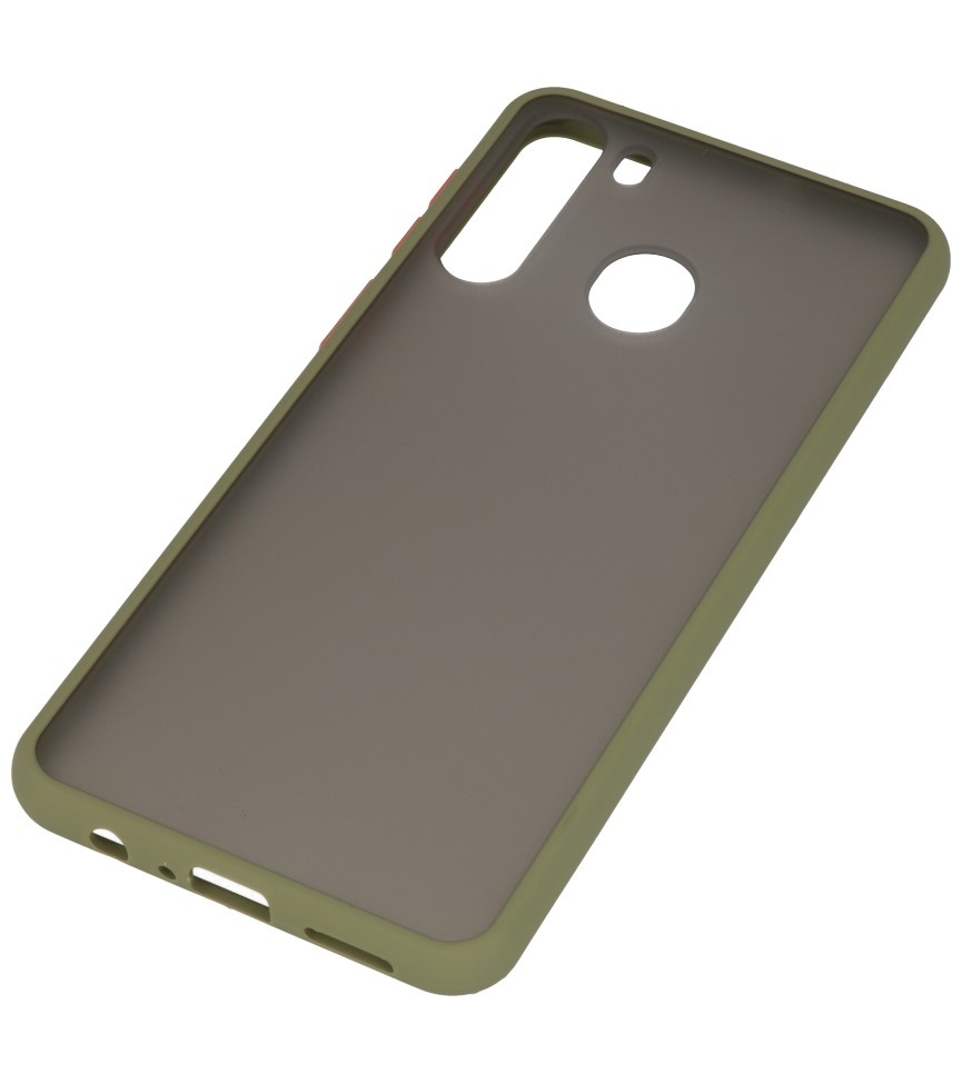 Farbkombination Hard Case für Samsung Galaxy A21 Grün