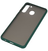 Farbkombination Hard Case für Samsung Galaxy A21 Dunkelgrün
