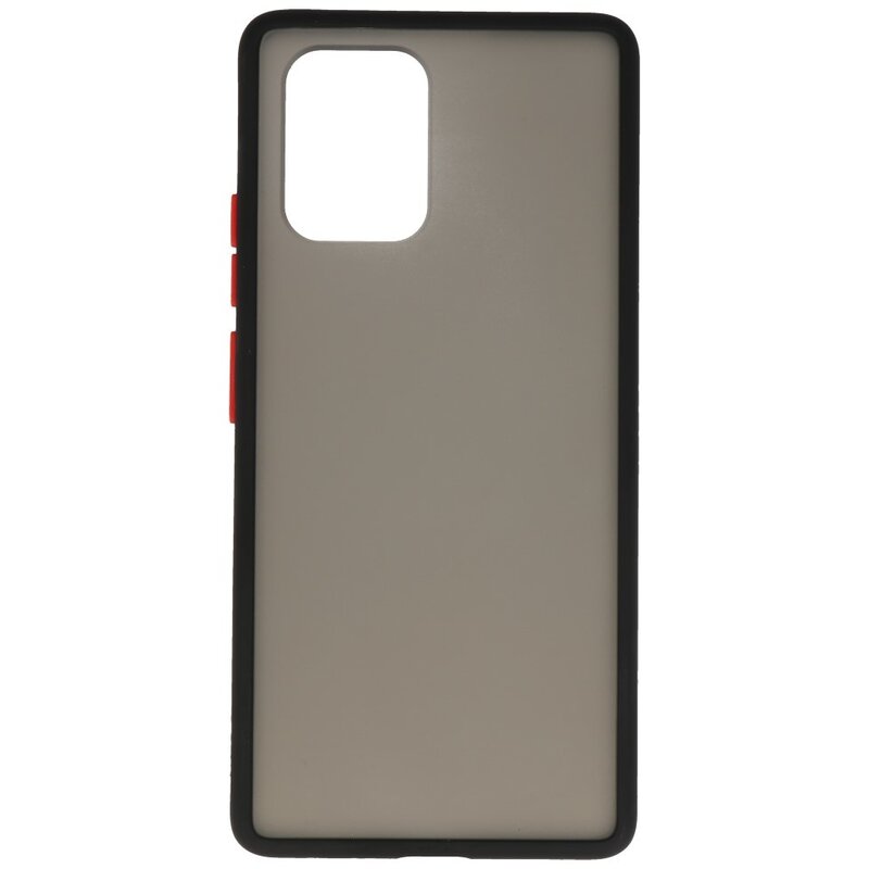 Funda rígida combinada de colores para Samsung Galaxy A81 / S10 Lite Negro
