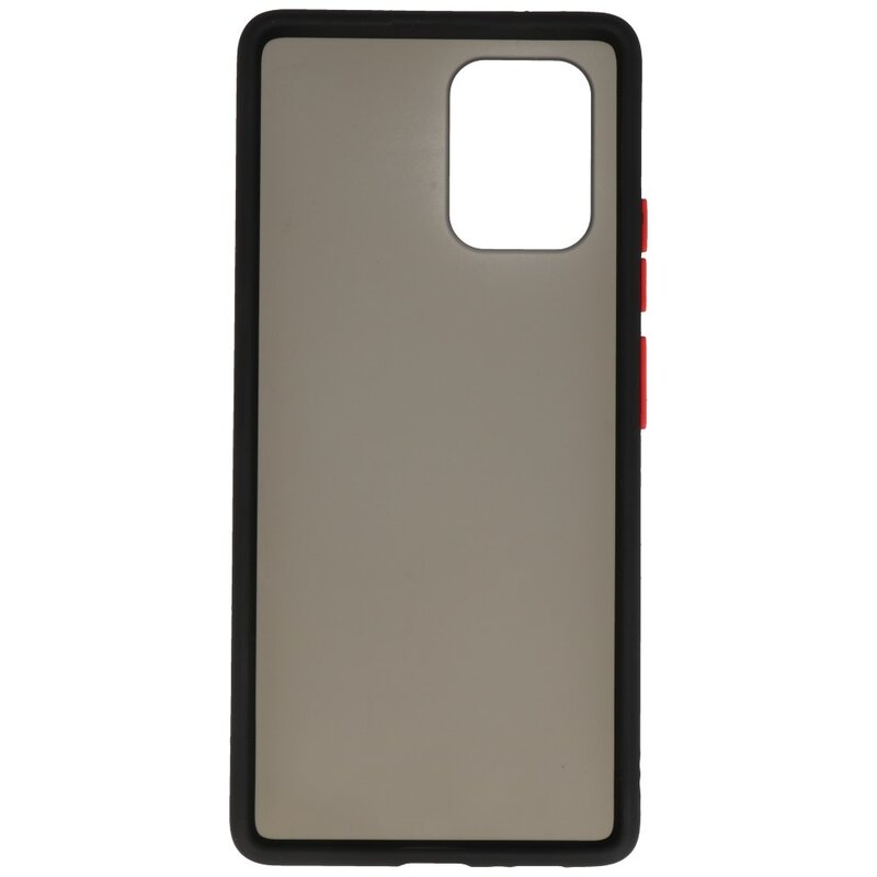 Funda rígida combinada de colores para Samsung Galaxy A81 / S10 Lite Negro