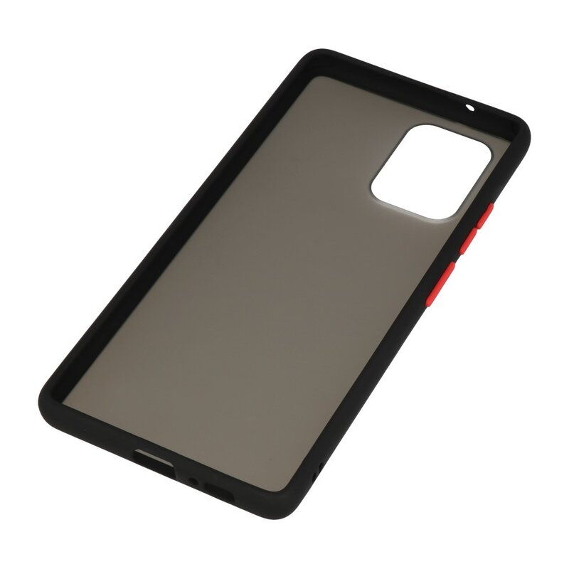 Funda rígida combinada de colores para Samsung Galaxy A81 / S10 Lite Negro