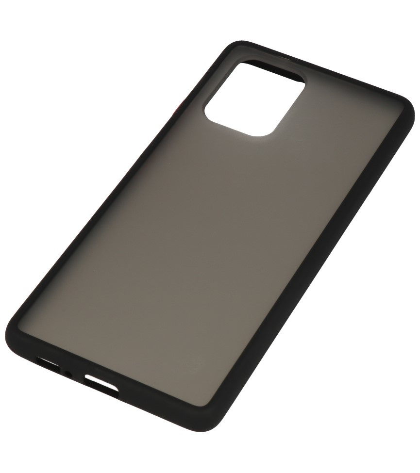 Funda rígida combinada de colores para Samsung Galaxy A81 / S10 Lite Negro