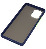 Funda dura combinada de colores para Samsung Galaxy A81 Azul