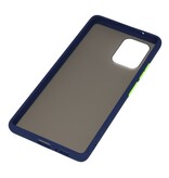Funda dura combinada de colores para Samsung Galaxy A81 Azul
