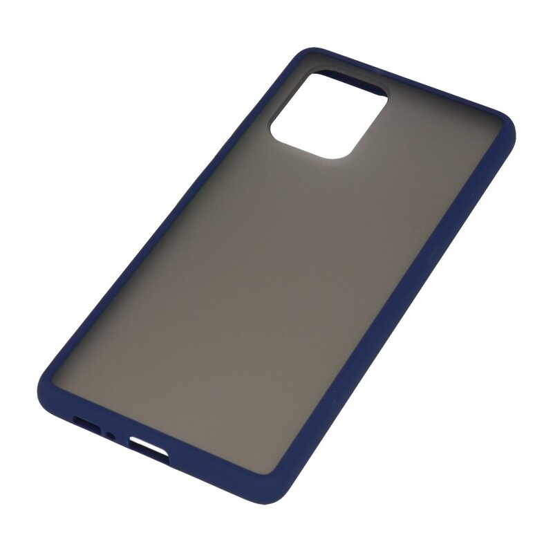 Funda dura combinada de colores para Samsung Galaxy A81 Azul