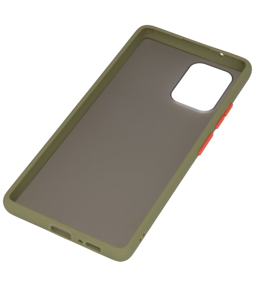 Color combination Hard Case for Samsung Galaxy A81 Green