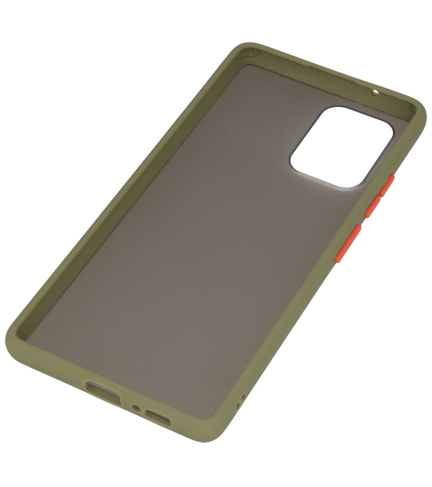 Farvekombination Hård taske til Samsung Galaxy A81 Green