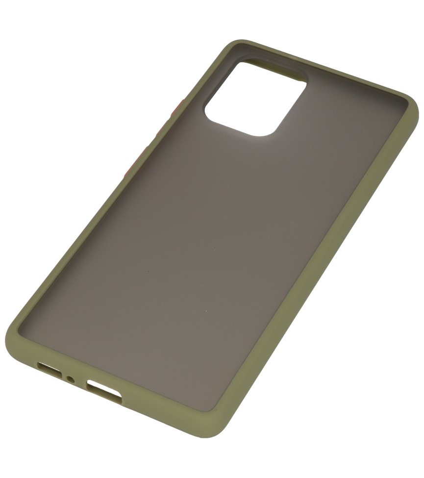 Color combination Hard Case for Samsung Galaxy A81 Green