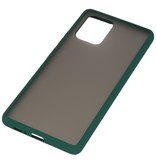 Combinazione di colori Custodia rigida per Samsung Galaxy A81 Verde scuro