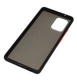 Funda rígida combinada de colores para Samsung Galaxy A91 Negro