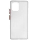 Funda rígida combinada de colores para Samsung Galaxy A91 Transparente