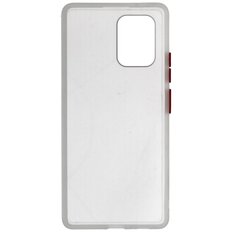Funda rígida combinada de colores para Samsung Galaxy A91 Transparente