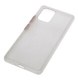 Funda rígida combinada de colores para Samsung Galaxy A91 Transparente
