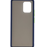 Funda dura combinada de colores para Samsung Galaxy A91 Azul