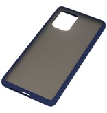 Funda dura combinada de colores para Samsung Galaxy A91 Azul