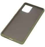 Farvekombination Hård taske til Samsung Galaxy A91 Green