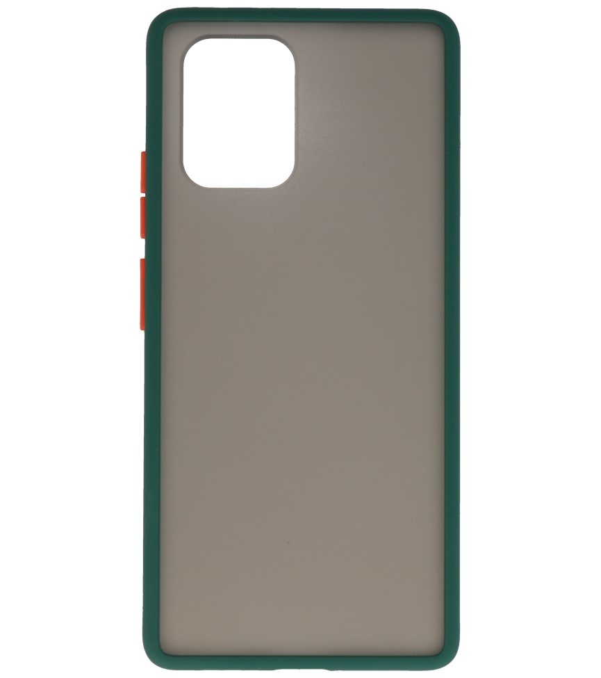 Farvekombination Hård taske til Samsung Galaxy A91 Mørkegrøn