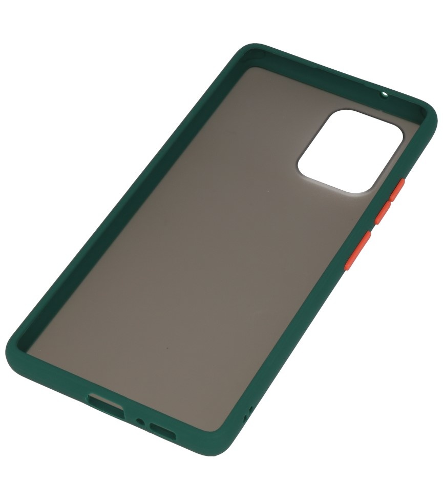 Farvekombination Hård taske til Samsung Galaxy A91 Mørkegrøn