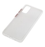 Combinación de colores Estuche rígido para Galaxy S20 / 5G Transparente