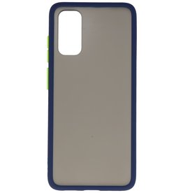 Combinación de colores Estuche rígido para Galaxy S20 / 5G Azul