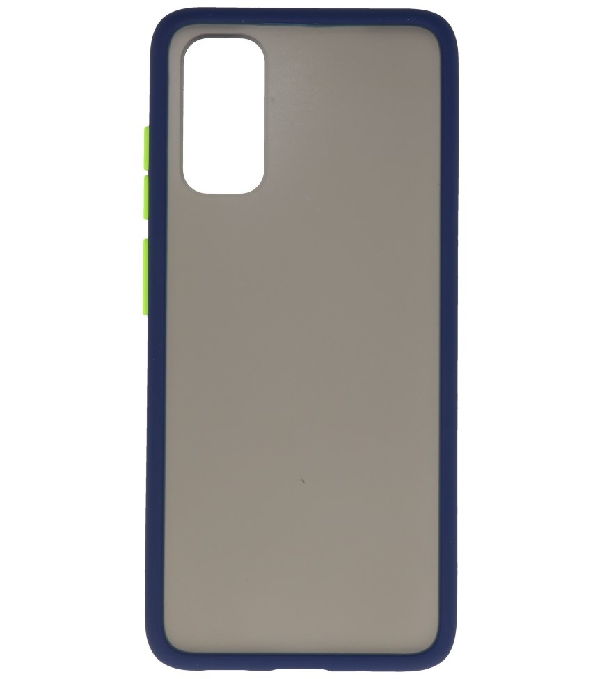 Combinación de colores Estuche rígido para Galaxy S20 / 5G Azul