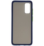 Combinación de colores Estuche rígido para Galaxy S20 / 5G Azul
