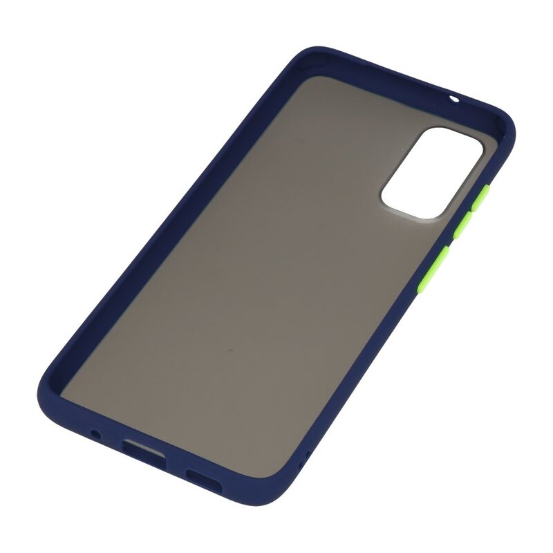 Combinación de colores Estuche rígido para Galaxy S20 / 5G Azul
