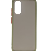 Combinazione di colori Custodia rigida per Galaxy S20 / 5G verde