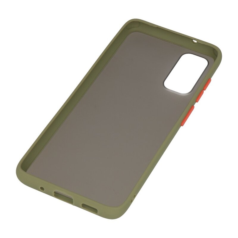 Combinación de colores Estuche rígido para Galaxy S20 / 5G Verde