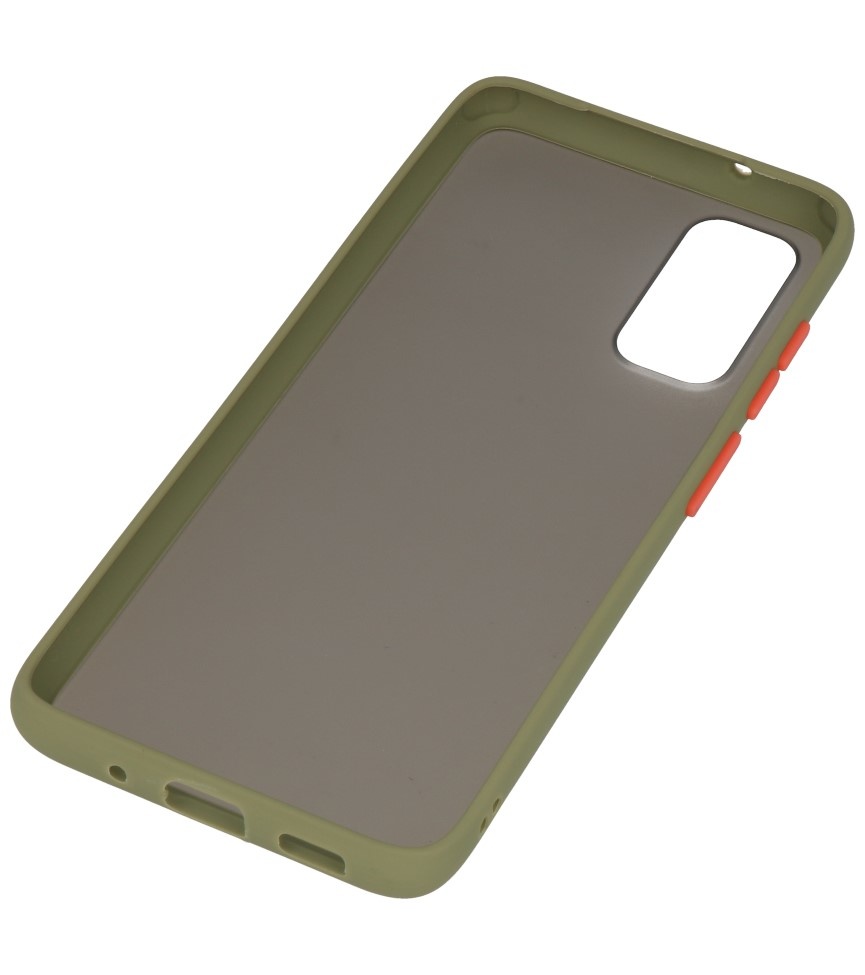 Combinazione di colori Custodia rigida per Galaxy S20 / 5G verde