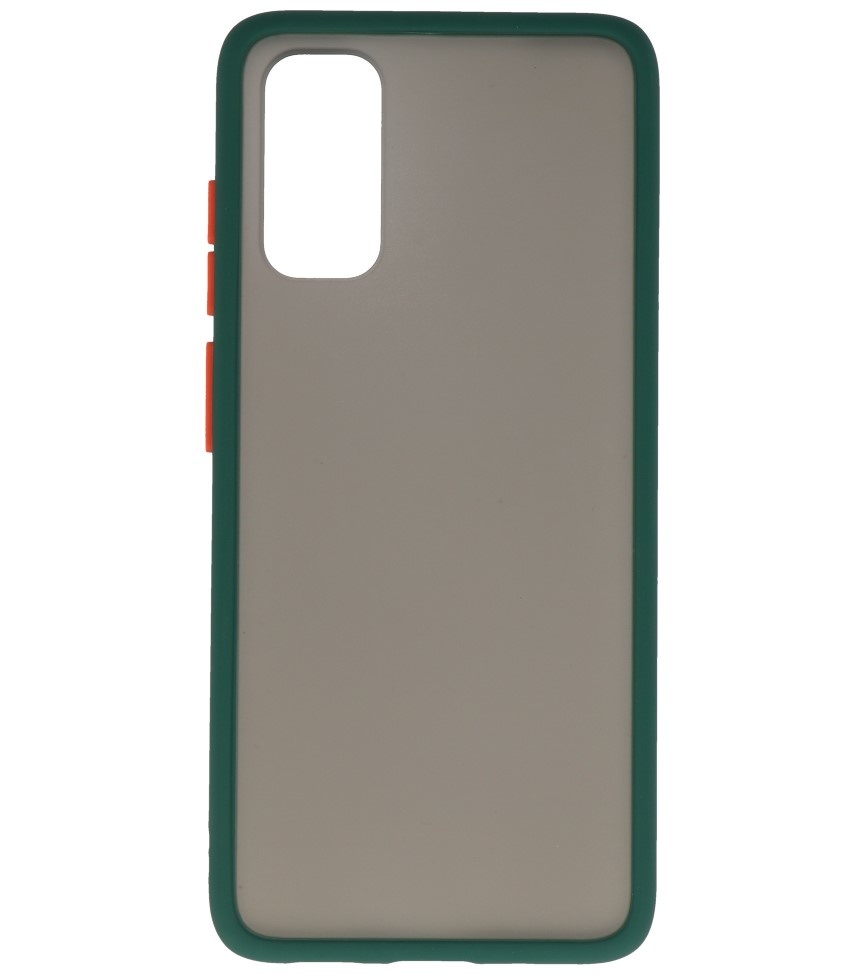 Combinazione di colori Custodia rigida per Galaxy S20 / 5G verde scuro