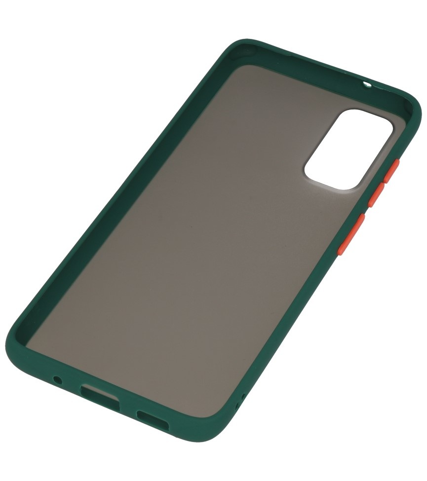 Combinazione di colori Custodia rigida per Galaxy S20 / 5G verde scuro