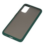 Combinazione di colori Custodia rigida per Galaxy S20 / 5G verde scuro