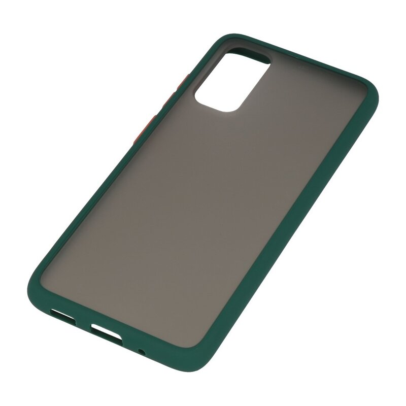 Combinazione di colori Custodia rigida per Galaxy S20 / 5G verde scuro