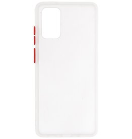 Combinación de colores Estuche rígido para Galaxy S20 Plus / 5G Transparente