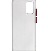 Combinación de colores Estuche rígido para Galaxy S20 Plus / 5G Transparente