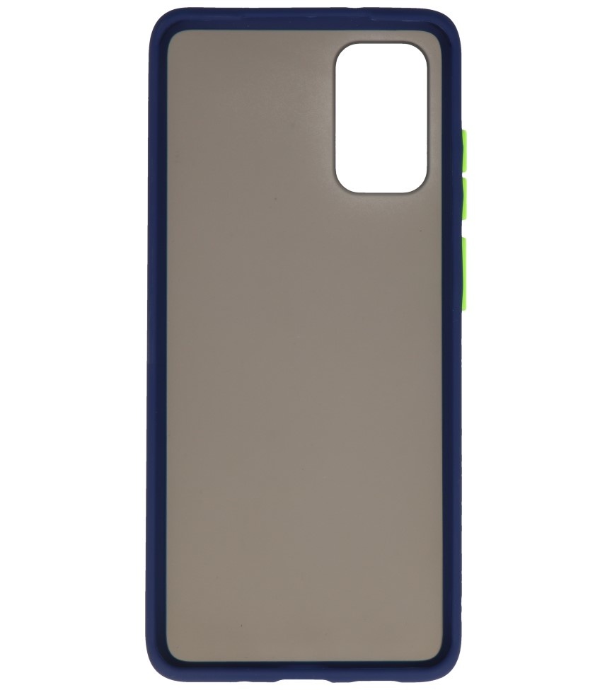 Étui rigide à combinaison de couleurs pour Galaxy S20 Plus / 5G bleu