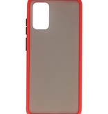 Étui rigide à combinaison de couleurs pour Galaxy S20 Plus / 5G rouge