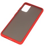 Combinación de colores Estuche rígido para Galaxy S20 Plus / 5G Rojo